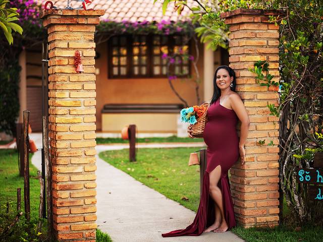 Gestante de Lilia gestante em Fazenda fiore