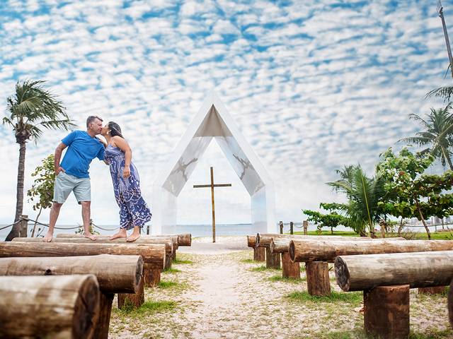 Ensaio Casal de Casal em capelinha de Maceió