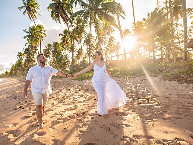 Ensaio Casal de Gabrielli Gestante Em praias de Maceio