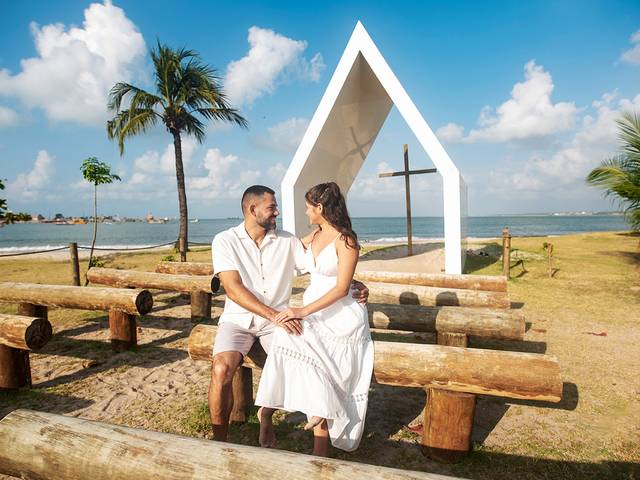 Ensaio Casal de Capelinha em Maceió fotos de casal