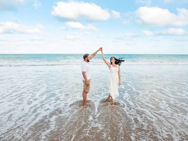 Ensaio Casal de Grávida em Maceió Casal de Paraná em sessão de fotos