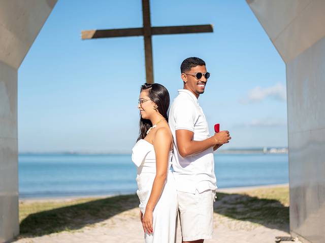 Ensaio Casal de Pedido de casamento em capelinha de Maceiío 