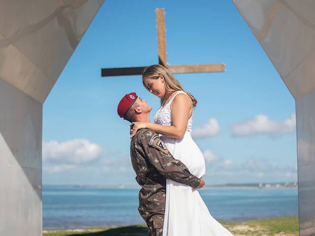 Ensaio Casal de Capelinha de Maceió com casal de Góias