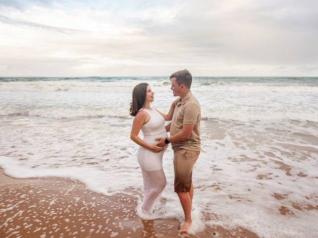 Gestante de Fotos com casal do Paraná em Maceió