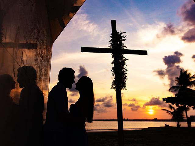 Ensaio Casal de Pedido de Casamento em Maceió na capelinha de jaraguá