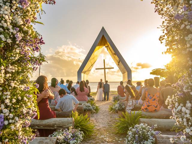CASAMENTO de Casamento em capelinha de Maceió