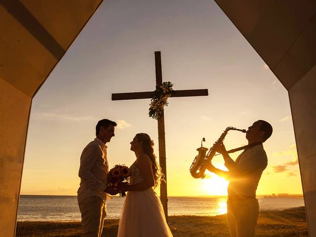 CASAMENTO de Cerimônia em capelinha de Jaraguá