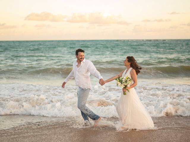 CASAMENTO de Cerimônia em Maceió na praia de Guaxuma 