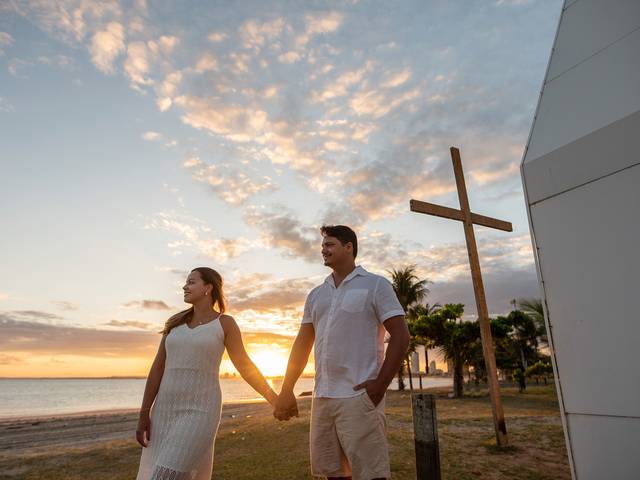 Ensaio Casal de Ensaio fotográfico em capelinha de Jaraguá - Maceió