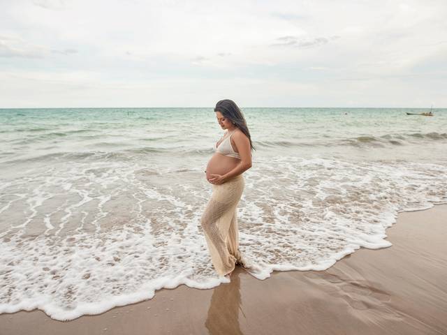 Gestante de Fotos de grávida em Praia de Maceió -  Litoral norte - Ipioca