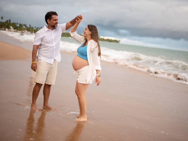 Gestante de Ensaio em Salinas Maceió com fotos de gestante