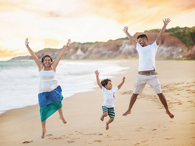 Ensaio em familia de Ensaio nas Falésias do Gunga