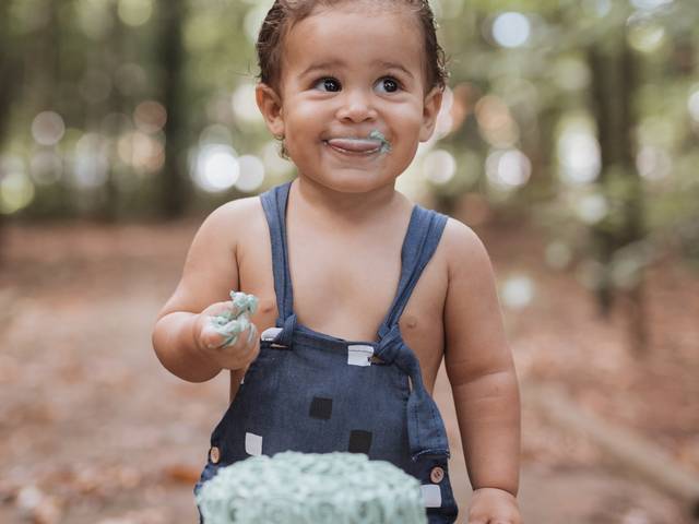 Smash the Cake de Benício - 1 ano 