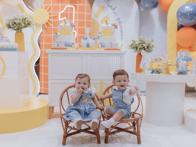 Aniversário Infantil de Joaquim e Jade - 1 ano