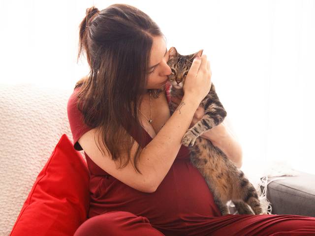 Fotografia de gestante de Ensaio Gestante e Gateira - Marcella Brafman