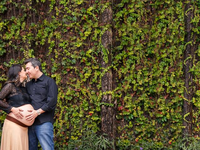 Fotografia de gestante de Cinthia e Leo esperando Cecília