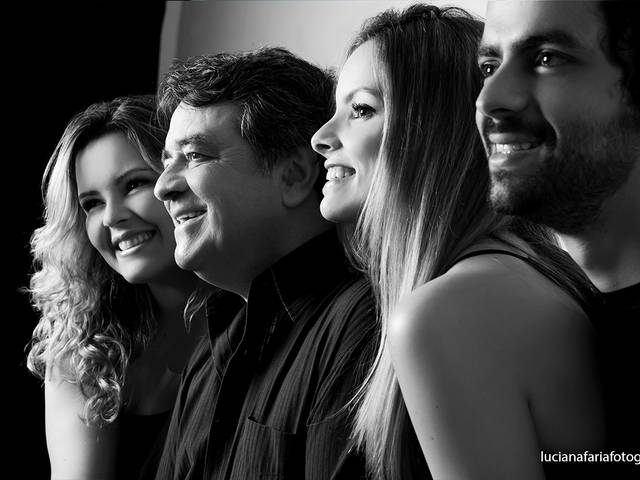 Família de Ensaio Pai e filhos