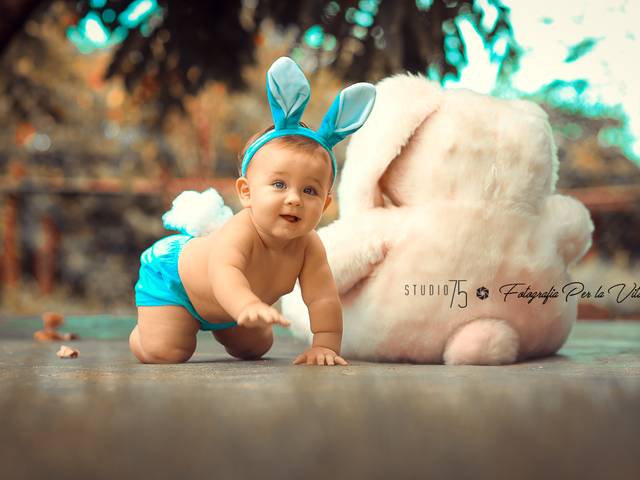 Ensaio de Bebê of A Páscoa do Gabriel