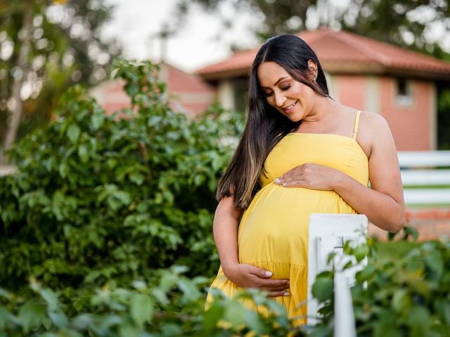 Gestante de A espera da pequena Gabriela