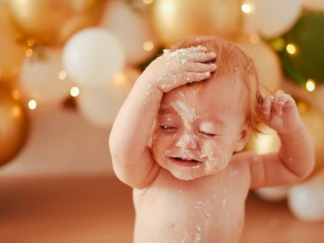 Infantil de Smash the Cake Davi