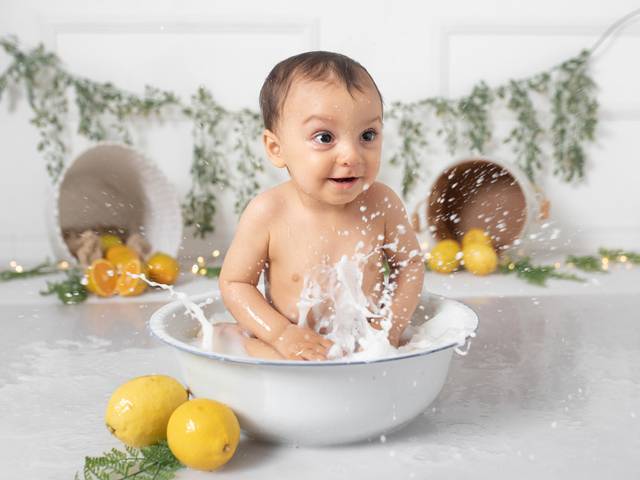 Bebês de Milk Bath Felippo - 9 meses