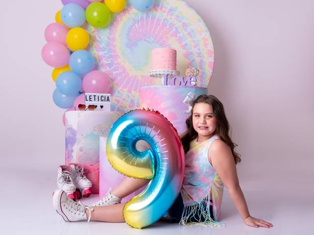 Infantil e Família de Letícia 9 anos - ensaio comemorativo