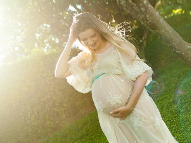 Gestante de Natália esperando Pedro