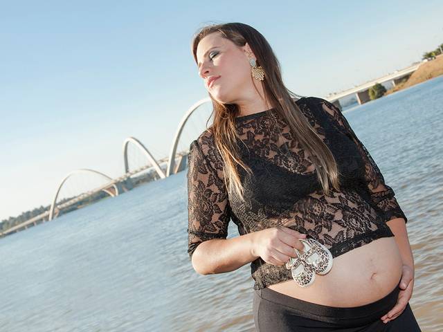 Gestante de Juliana esperando Melissa