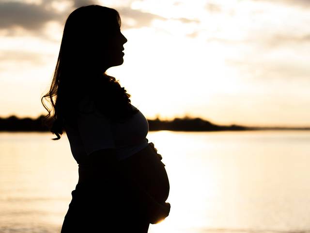 Gestante de Fabíola esperando João Pedro 