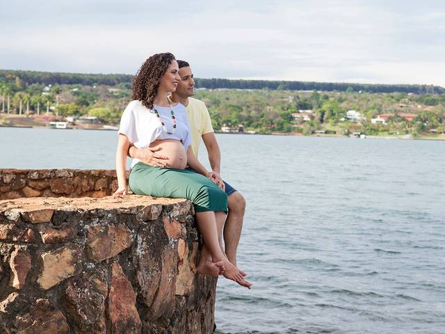 Gestante de Luciana esperando Leonardo