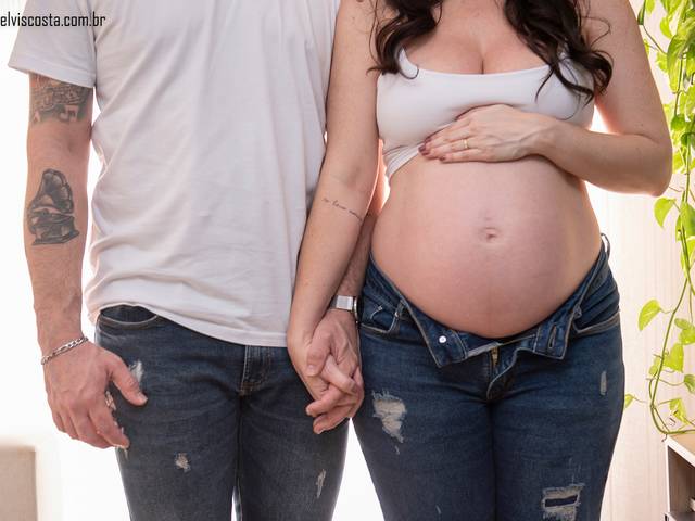 Ensaio Gestante de Ca + Mau = Branca