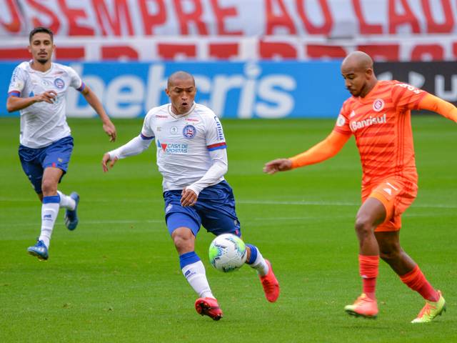 Futebol de Inter x Bahia Brasileirão 2020 Série A