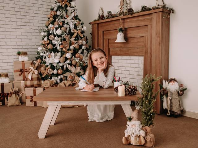 Infantil de Ensaio de Natal Isabela