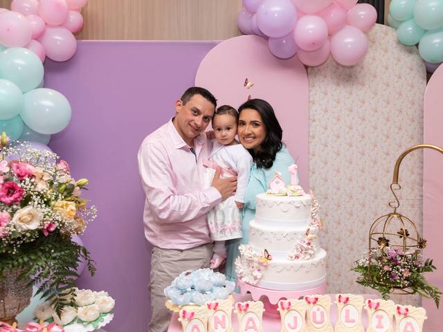 Aniversário Infantil de Aniversário 1 ano Ana Júlia