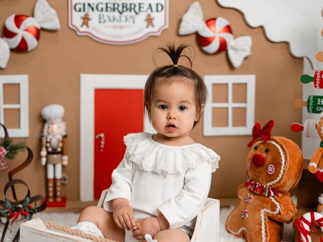 Natal de Sofia Natal - Cenário Gingerbread