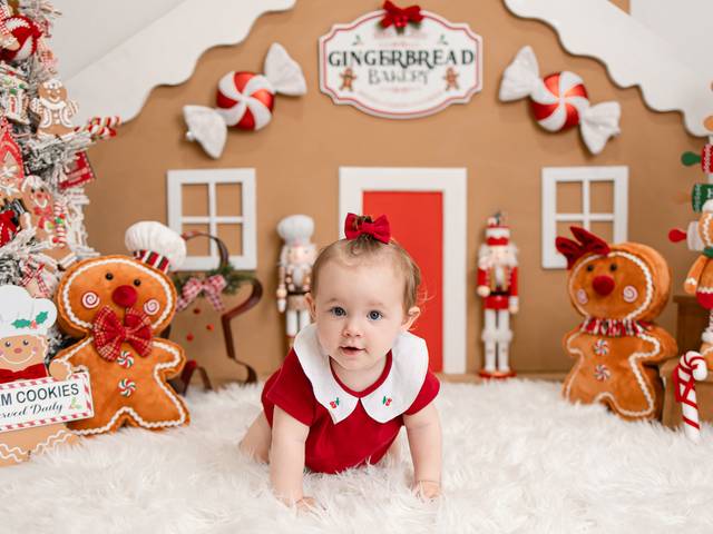 Natal de Maria Clara Natal - Cenário Gingerbread