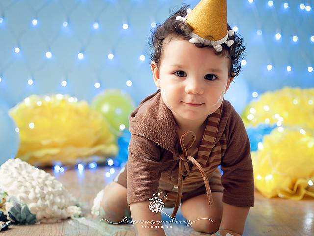 Bebês de Cake Smash - Gael