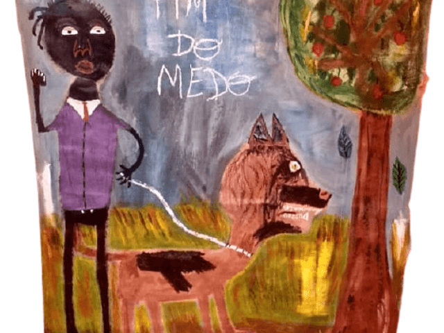 Pintura neoexpressionista de O caminhar