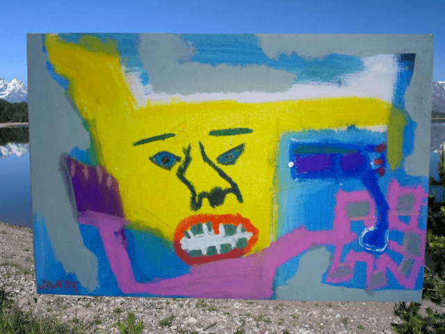 Pintura neoexpressionista de Angel