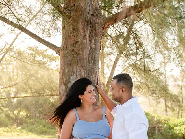 Gestantes de Camila esperando o Miguel