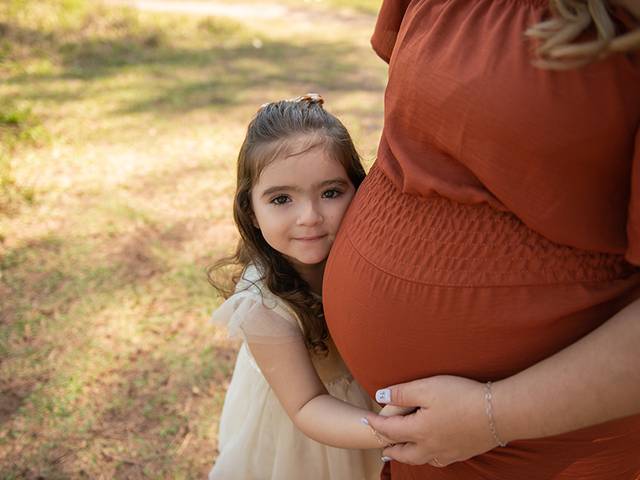 Gestantes de Luane esperando a Luísa