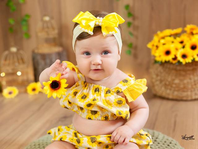 Sessão Meninas de Sessão da Maya - 6 meses