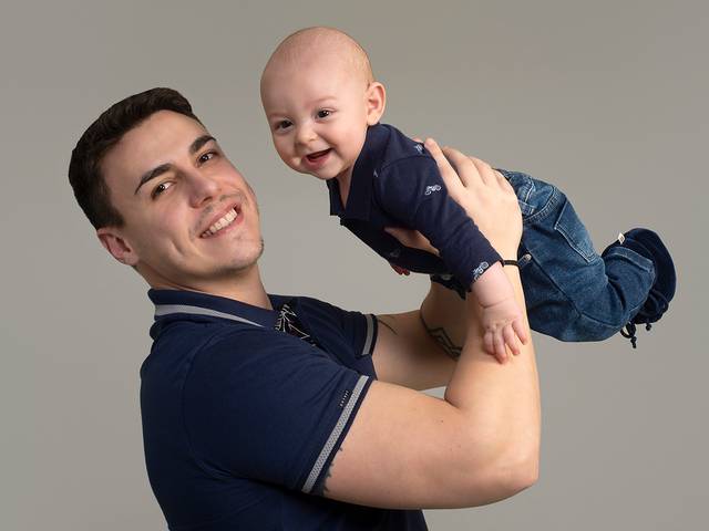 Família de Erick com o papai e a mamãe