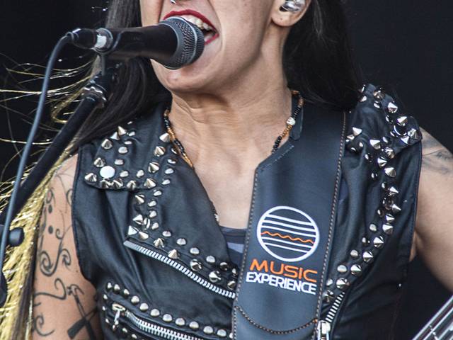 Fotografia de show de Nervosa - Rio de Janeiro - 2019 (Rock in Rio)