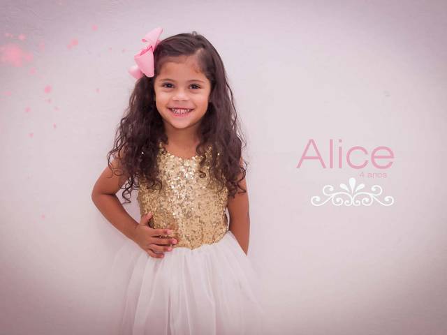 ANIVERSÁRIO de Aniversário Alice 4 Anos