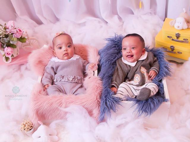 ACOMPANHAMENTO de Gêmeos Gabriel e Heloísa 6 Meses  