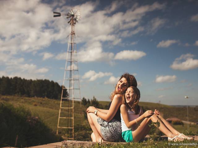 Família de Bruna, Isabele e Verna