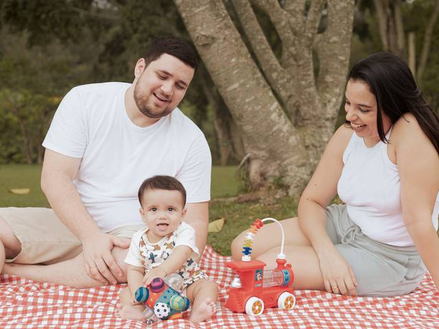 Ensaio Familiar de Augusto+ Sara = Arthur