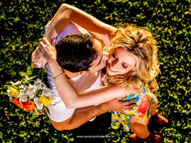 Pré wedding de Fotografia de Ensaio Romântico Isabella e Bruno - Clube do Congresso - Lago Sul - DF - Sandro Andrade