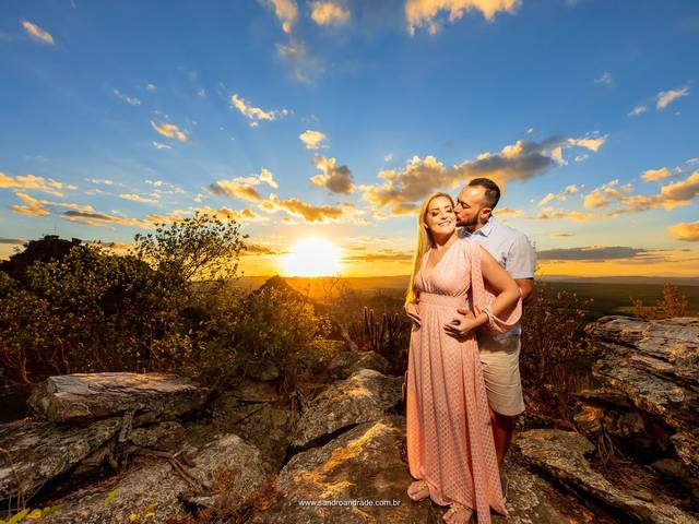 Pré wedding de Ensaio Romântico de Cassia e Rafael - Pico dos Pireneus - Sandro Andrade Fotografias